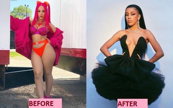Doja Cat before and after weight loss