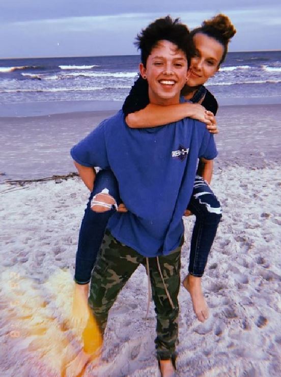 Millie Bobby Brown and Jacob Sartorius