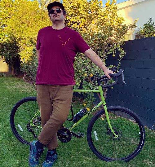 Ian Karmel loves cycling