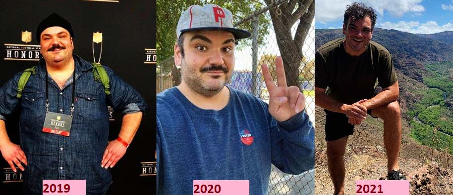 Ian Karmel weight loss transformation over the years