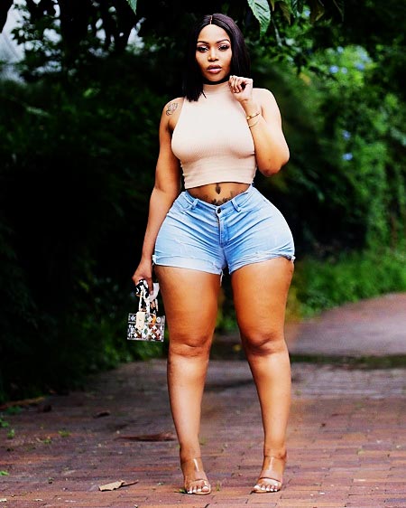 Tebogo Thobejane's curvy body