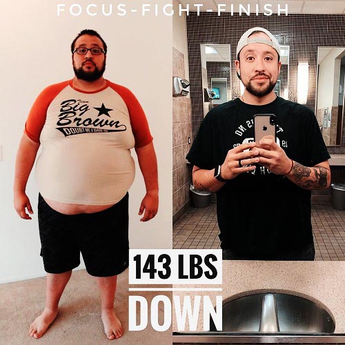Tony Reyes before and after weight loss transformation
