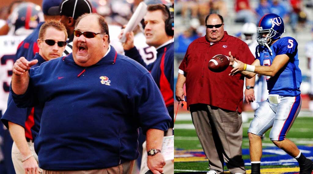 Mark Mangino's weight loss How many pounds did he shed?