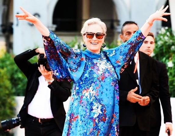 Meryl Streep promotes a healthy lifestyle