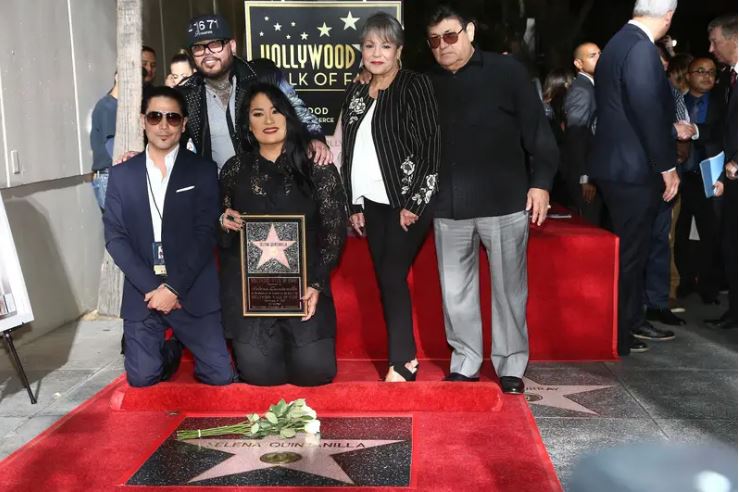 A ceremony honoring Selena Quintanilla with a star on the Hollywood Walk of Fame