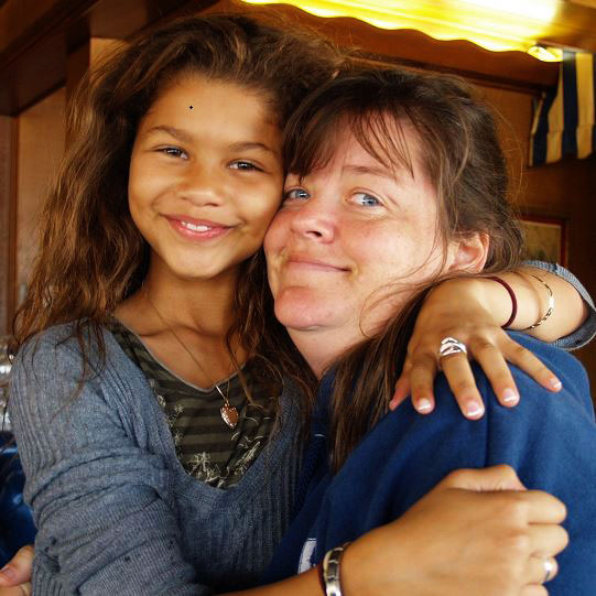 Claire with her daughter, Zendaya