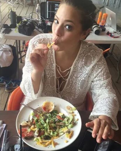 Ashley Graham eats lots of veggies